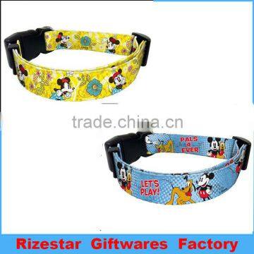 cartoon image printed pet collar, dog collar