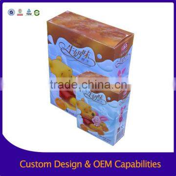 Fancy Custom food grade decorative paper cake box design with OEM logo