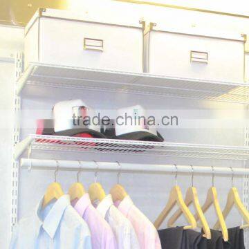 White painted Double slot upright bracket