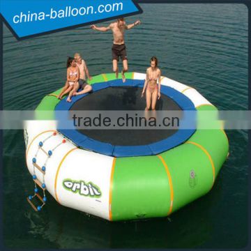 Cheap price inflatable water trampoline, inflatable water platform hot sale