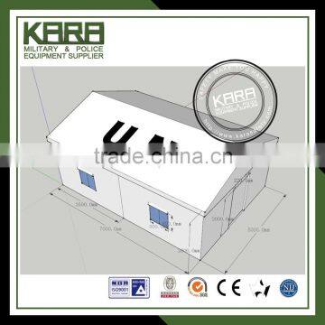 Membrane-Covered Steel Frame Structure UN Tents House Tents