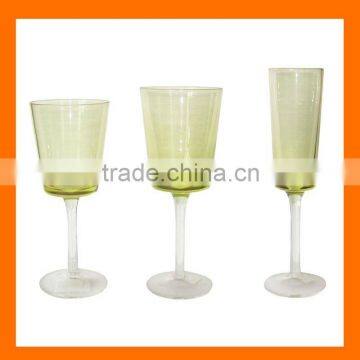 Hand blow colored wine glass,drinking glass,whole sales