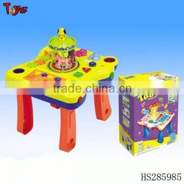 baby learning toy with turning music horse