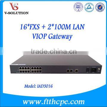 16FXS Port Telephone Gateway Support SIP Protocol 16POTS Voice over IP IAD