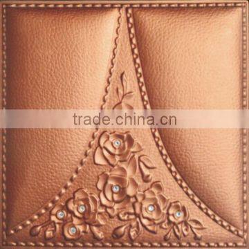 Durable soundproofing PU leather wall hanging board pvc wall panel