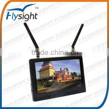 C334 Flysight Upgrade 7'' FPV Monitor Black Pearl RC801 with Built-in 5.8g Wireless AV Receiver No Blue Screen for RC Drone UAV