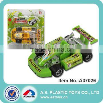 Green plastic mini go kart car for child