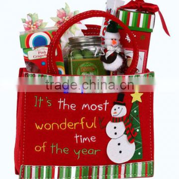 handmade christmas gift shopping bag