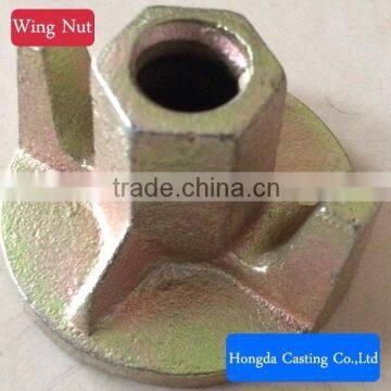 Durable Galvanized Wing Nut D12/D15/D20 For Construction