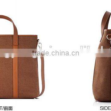 Genuine Leather and Fabric Men Bag Leather Messenger Branded Hand Bags for Women Bags Made of Leather photo-3