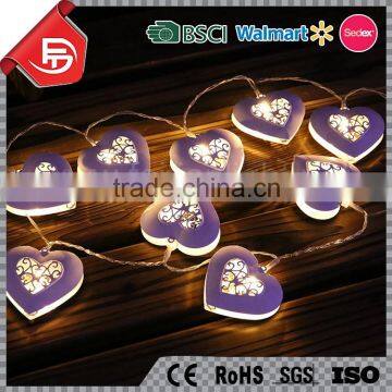 TZFEITIAN OEM ODM welcome battery operated 3V plastic heart led permanent christmas lights