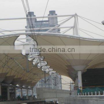 Public building railway station canopy for Rainwater collection roofing System in Shanghai