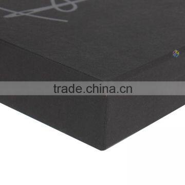 Custom Logo UV Black Paper Drawer t Shirt Box Paypal photo-6