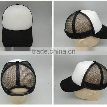 Cheap High Quality Black 6 Panel 100% Cotton Mesh Blank Trucker Hat photo-6
