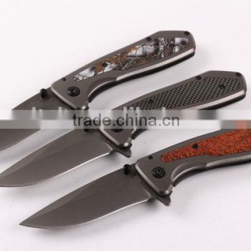 OEM 440 blade pocket knife with Titanium surface