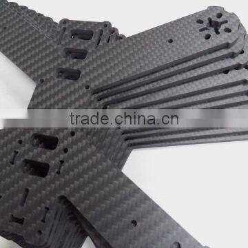 ZYH Custom rc plane drone parts ,carbon fibre cnc cutting carbon sheet frame carbon heat resistant material drone model kit