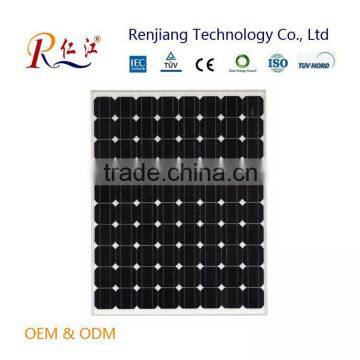 Renjiang Reliable Supplier 156mmx156mm Mono Solar Cell A Grade 130W With Competitive Price