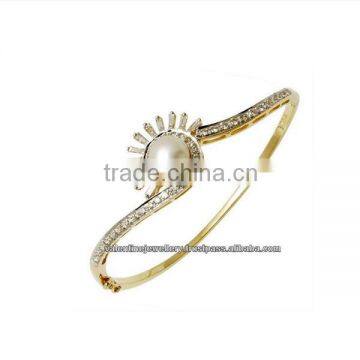 Indian pearl bracelet bangle jewelry manufacturer