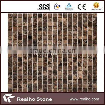 high quality dark emperador marble mosaic tiles