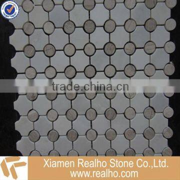 hexagon design mosaic pattern decorative floor tile