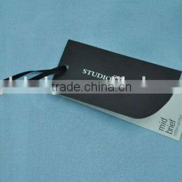 factory printed paper hang tag for garment