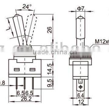 Mini Toggle Switch,Factory Supply CE&RoHS 2a 250vac Toggle Switch photo-5