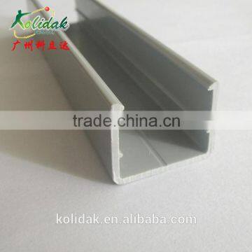 U shape gray plastic profile products extrusion