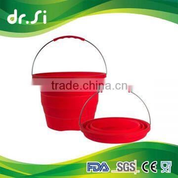 Outdoor Camping Portable Foldable Silicone Ice Bucket