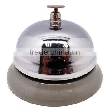 Reception Bell on Table in Silver or Gold Cover and Colorful Painted Base With Logo photo-2