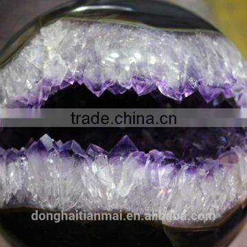 Natural Amethyst Geode Ball / Amethyst Smile for Decoration