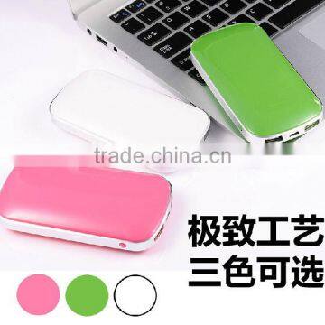 Most popular hot sale 5200mAh Power Banks, Portable Power Bank 5200mAh Mobile USB Charger Pure white color