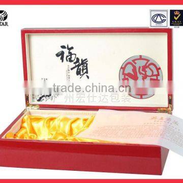 Red Color Tea Box Wood Wholesale photo-2