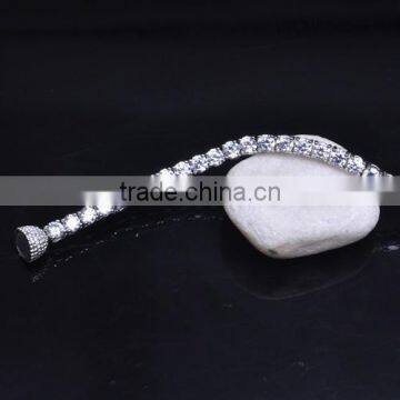 Wholesale price 7.25 inch Diamond designs Rhodium Tennis Bracelet