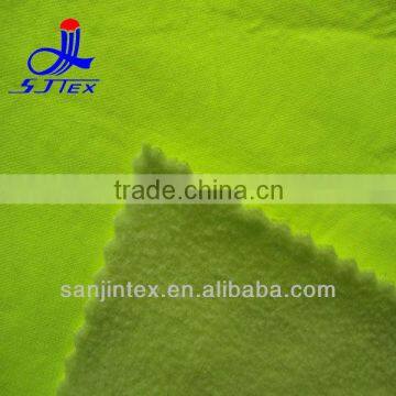 polyester fabric with fleece used for jacket outdoor fabric