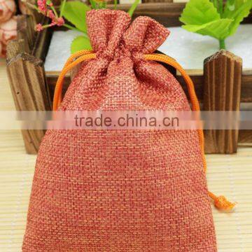 13x18cm Handmade Cotton Drawstring Burlap Wedding Party Favor Christmas Gift Packaging Bags Pouches Jute Bags photo-3