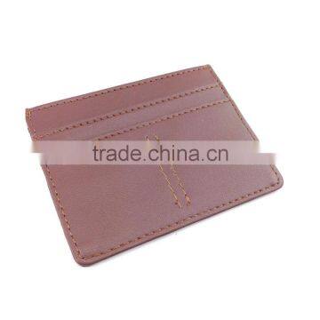 real leather id card holder wholesale with 3 slots each