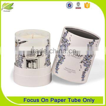 Biodegradable cardboard paper tube for candle