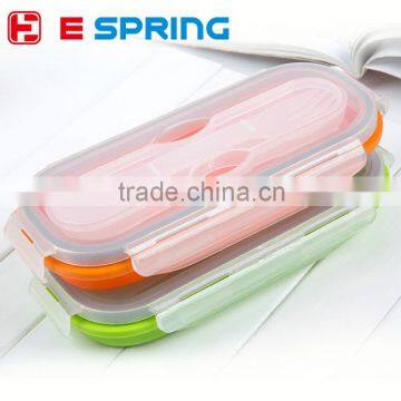 Square Shape Silicone Fresh Bowl Colorful Kitchen Fruit & Vegetable Storage Baskets