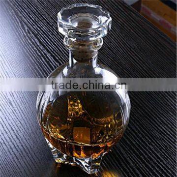 2016 beautiful clear crystal wine bottle