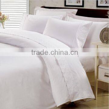 5 star hotel bedding set for plain white with factory directly