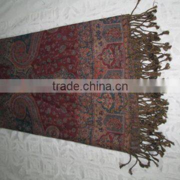 100% FINE WOOL 100% JAMAWAR STOLE