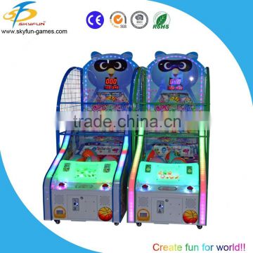 Cartoon design kids basketball game machine indoor basketball shooting game