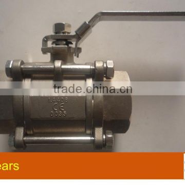 3/4'' three way Stainless steel 316 ball valve