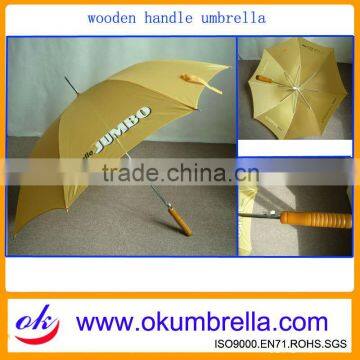 23"x8K Stick umbrella with wooden handle