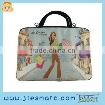 JSMART Laptop sleeve colorful shopping girl lovefoto MOQ FREE