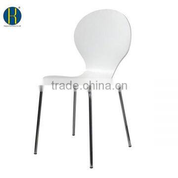 HY 3014 Colorful High Quality Plywood Promotional Stackable Chair for Dining Room photo-3