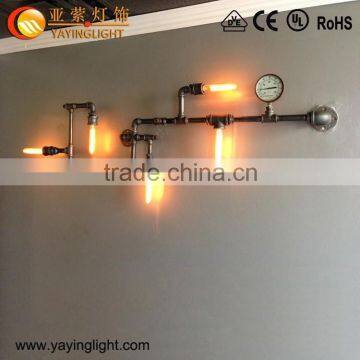 iron pipe wall lamp,zhongshan lighting,vintage industrial lighting,outdoor wall mount lighting