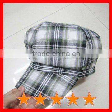 Beautiful striped newsboy hat,newsgirl hat,fancy hat