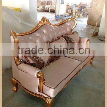 Classic Royal Imperial Golden Fabric Sofa photo-5