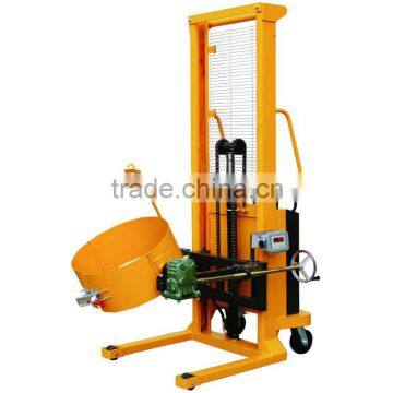 Hydraulic Electric Drum Lifting Stacker with Manual Tilting